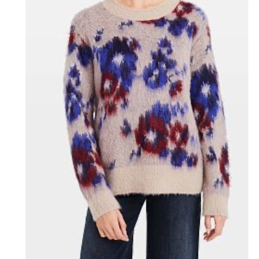 Club Monaco Nohmi Floral Sweater L